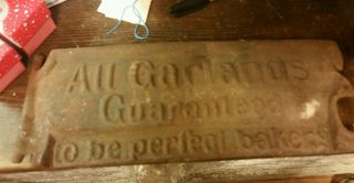 Antique Cast Iron Door Detroit Michigan Stove Co,  Garland Stoves W/ Advertising photo