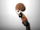 Vintage Old Antique Full Size 2 Pc Curly Maple Back Violin - String photo 5