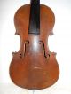 Vintage Old Antique Full Size 2 Pc Curly Maple Back Violin - String photo 6