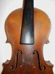 Vintage Old Antique Full Size 2 Pc Curly Maple Back Violin - String photo 7