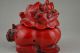 China Collectible Decor Handwork Old Red Resin Carve Dragon Incense Burner Other Antique Chinese Statues photo 1
