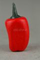 China Style Collectible Old Handwork Red Jade Carve Hot Pepper Snuff Bottle Snuff Bottles photo 1