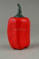 China Style Collectible Old Handwork Red Jade Carve Hot Pepper Snuff Bottle Snuff Bottles photo 3