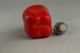 China Style Collectible Old Handwork Red Jade Carve Hot Pepper Snuff Bottle Snuff Bottles photo 5