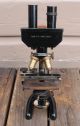 Antique Vintage La Jc Zoological Dept Bausch & Lomb Binocular Brass Microscope Microscopes & Lab Equipment photo 2