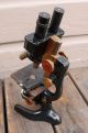 Antique Vintage La Jc Zoological Dept Bausch & Lomb Binocular Brass Microscope Microscopes & Lab Equipment photo 4