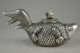 China Collectible Decorate Old Handwork Tibet Silver Carve Fish Lucky Teapot Tea/Coffee Pots & Sets photo 3