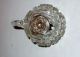 Pretty Silver Mounted Cut Glass Scent/oil Bottle.  Birmingham.  1938. Other Antique Sterling Silver photo 2