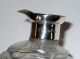 Pretty Silver Mounted Cut Glass Scent/oil Bottle.  Birmingham.  1938. Other Antique Sterling Silver photo 5