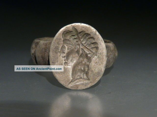Unique Interesting Roman Silver Ring Reproductions photo