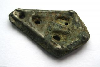 Circa.  800 A.  D Large British Found Viking Period Silver Ducks Foot Amulet Pendant photo