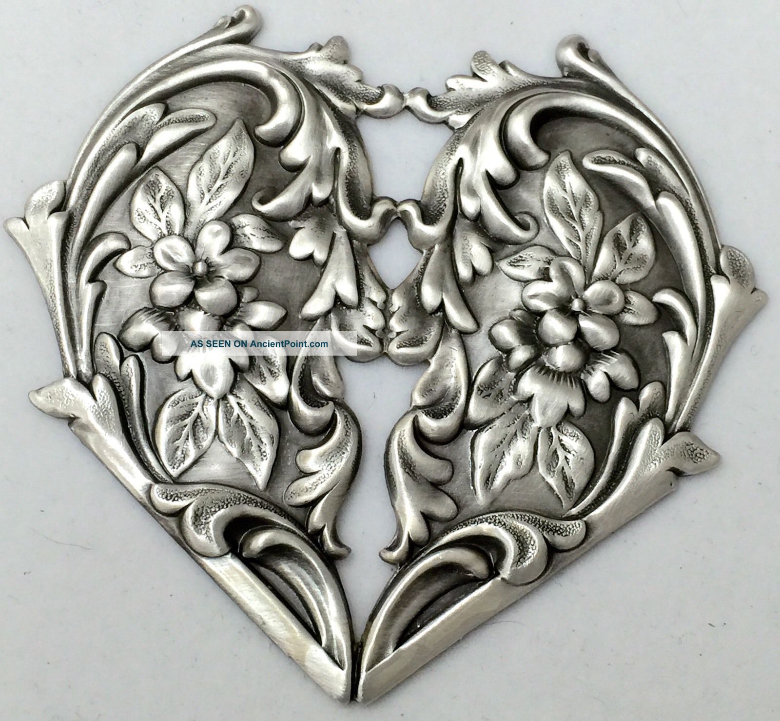 Sterling Overlay On Stamped Brass 