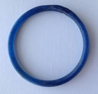 1st - 3rd Century Ad,  Delicate Bright Blue Roman Glass Bracelet photo