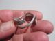 Ancient Celtic / Roman Silver Snake Ring,  Body Formed Of Coiled Roman photo 1