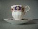 Rosina Porcelain Bone China Tea Cup/saucer W/florals - Cobalt Medallion Est 1875 Cups & Saucers photo 1