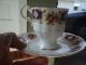 Rosina Porcelain Bone China Tea Cup/saucer W/florals - Cobalt Medallion Est 1875 Cups & Saucers photo 3
