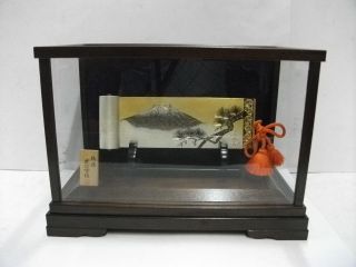 The Picture Scroll Of The Pure Silver Pine And Mt.  Fuji.  Takehiko ' S Work. photo