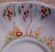 Antique Fine Bone Bell China Art Deco Fruit Tree Cup And Saucer,  Raised Red Dots Cups & Saucers photo 7