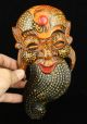 China Collectible Old Handwork Wood Carving Longevity Mask Decorations Gift Other African Antiques photo 3