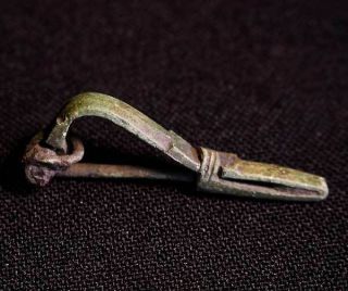 Ancient Roman Bow Type Brooch / Fibula - Authentic Artifact photo