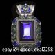 Rare China Silver Old Violet Zircon Cloisonne Collect Hand Carved Pendant 4 Necklaces & Pendants photo 2