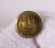 Antique West Virginia State Seal Brass Button,  High Dome,  9/16 