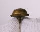 Antique West Virginia State Seal Brass Button,  High Dome,  9/16 