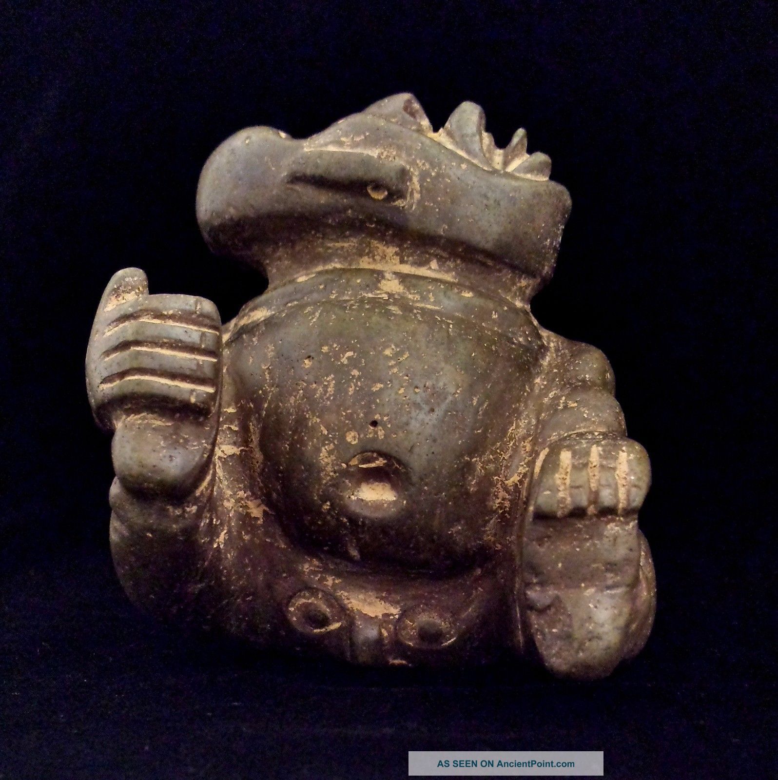 Olmec Stone Sculpture - Antique Statue - Pre Columbian Figure - Aztec Mayan Toltec The Americas photo