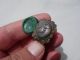 Roman Bronze Seal Ring,  Engraved Goddess Victory Holding Laurel Wreath Roman photo 5
