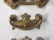 Three Brass Drawer Handles - Hardware,  Furniture Fittings Other Antique Hardware photo 2
