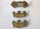 Three Brass Drawer Handles - Hardware,  Furniture Fittings Other Antique Hardware photo 4