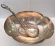 Sterling Silver Cellini Arts & Craft Handwrought Hammered Bowl And Ladle Bowls photo 1