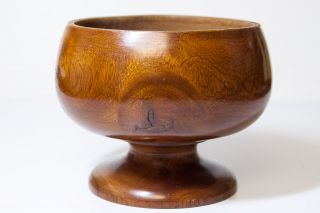 Rare 1880 ' S Monarchy - Era Hawaii Koa Wood Turned Presentation Bowl/calabash photo