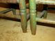 Rare 19th C Child ' S 2 Slat Ladderback Chairs In Great Old Green Paint Primitives photo 7