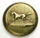 Antique Sporting Button Watch Case Design Galloping Horse W Bkmk 1 Inch Buttons photo 1