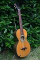 Rare Vintage Antique Old Romantic Inlaid Parlor Guitar 1875 Late 19th Century String photo 1