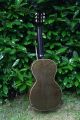 Rare Vintage Antique Old Romantic Inlaid Parlor Guitar 1875 Late 19th Century String photo 2