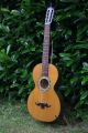 Rare Vintage Antique Old Romantic Inlaid Parlor Guitar 1875 Late 19th Century String photo 7