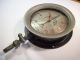 Vintage Compound Pressure - Vacuum Gauge Plated Brass & Iron Steampunk Machine Age Other Mercantile Antiques photo 3