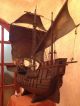 Antique Wooden Model Of Christopher Columbus Ship Santa Maria Model Ships photo 6