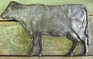 Antique Lightning Rod Farm Barn Bull Cow Weathervane 15 