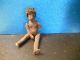Antique Primitive Handmade African American Clay Doll Found In 1970 Estate Primitives photo 4