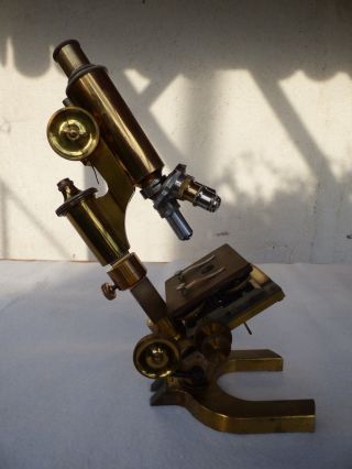 [updated] Antique Brass Microscope C Reichert Wein Cca 1900 photo