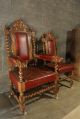 Victorian Throne Chairs His And Hers 1800-1899 photo 1