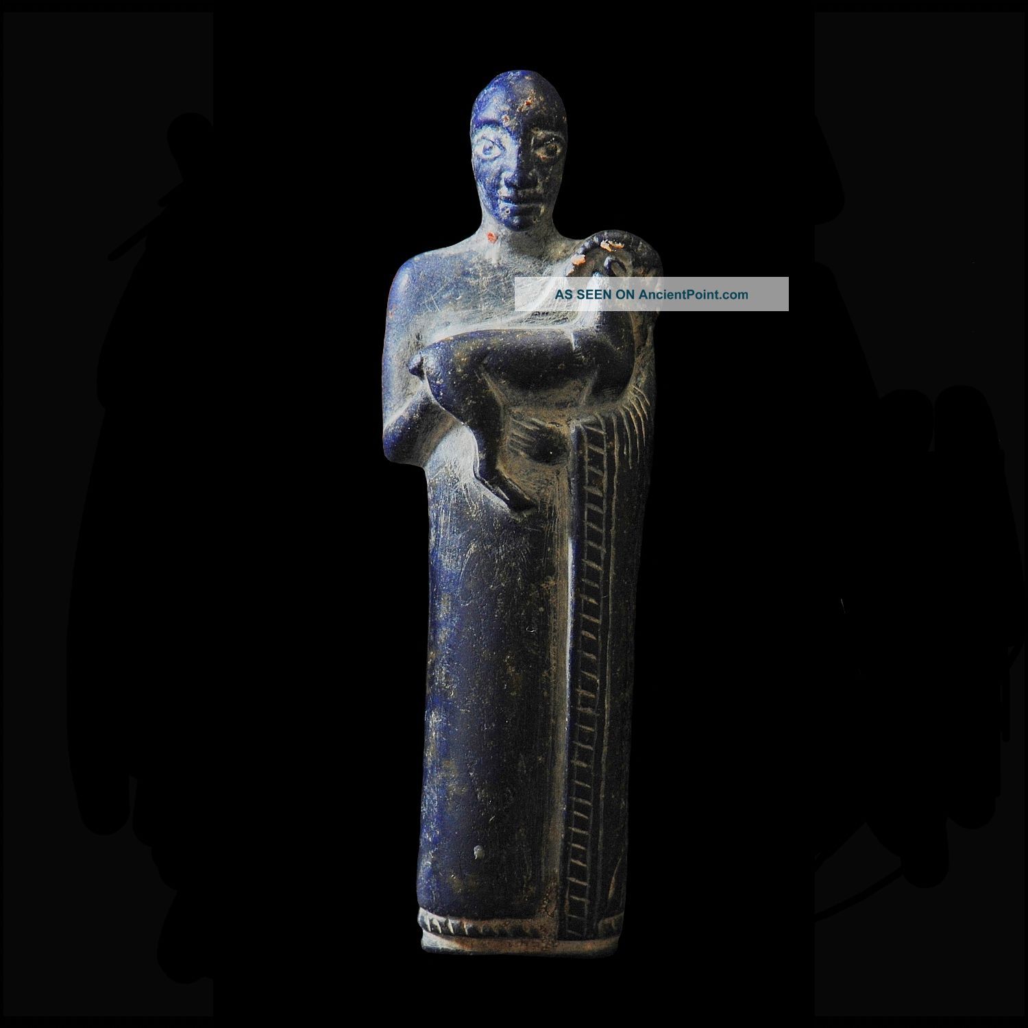 Aphrodite - Ancient Stone Miniature Figure Of A Worshiper Holy Land photo