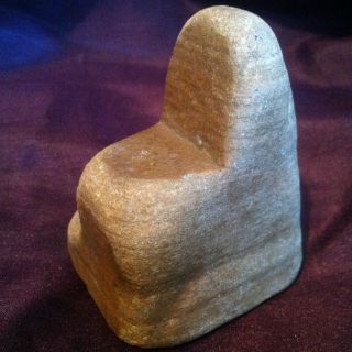 Primitive Hand Formed Stone Throne Ancient Egypt ? photo