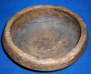 Primitive 18th Century Wood Bowl Early Great Bowl photo