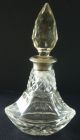 Distressed Chester Solid Silver Cut Glass Perfume Scent Bottle James Deakin & So Bottles photo 1