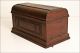 Vintage Sewing Machine Breadbox Storage Case Box Coffin Wood Top Champion Decor Sewing Machines photo 2