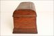 Vintage Sewing Machine Breadbox Storage Case Box Coffin Wood Top Champion Decor Sewing Machines photo 6